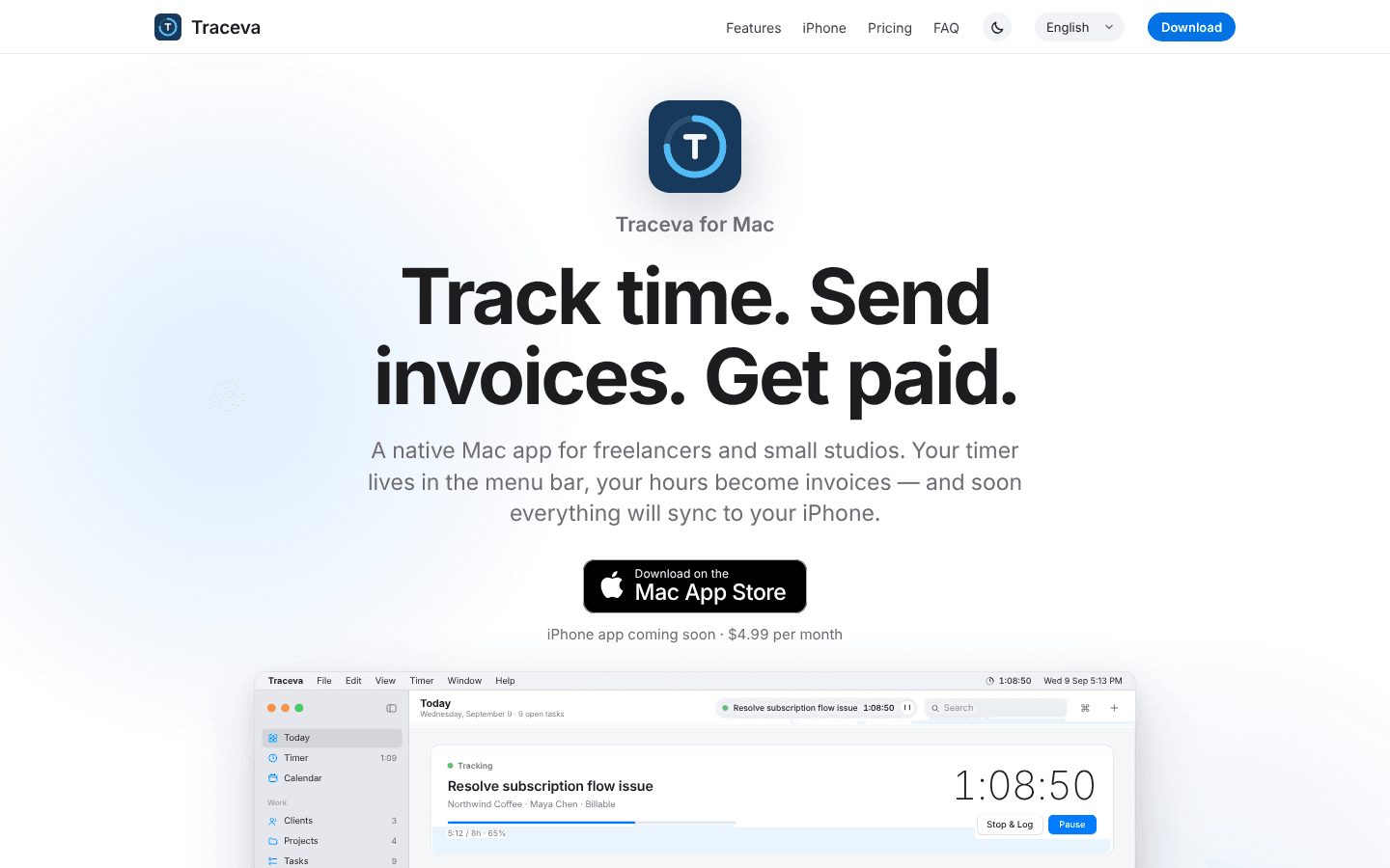 Traceva Landing Page